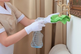 Cleaning of hotels and other accommodation facilities