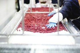 Production of frozen food